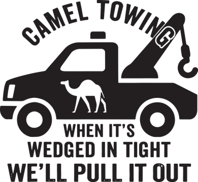 Camel Towing Retro Adult Humor Saying Funny Halloween Gift Kids T-Shirt