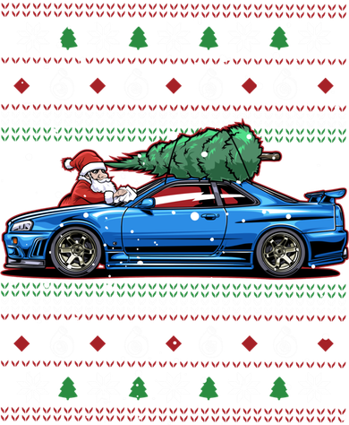 Christmas Ugly Nissan Skyline R34! Best Car Guy Gift! Classic Kids T-Shirt