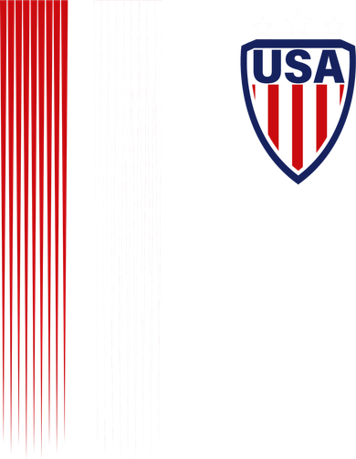 Cool USA Soccer Jersey Stripes Kids Hoodie