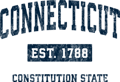 Connecticut Vintage Athletic Sports Kids Sweatshirt