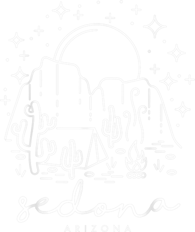 Cool Vintage Cactus Sedona Arizona Camping Souvenir Hoodie