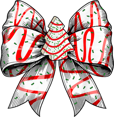 Christmas Vibes Coquette Bow Christmas Tree Cake Gift Kids Hoodie