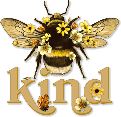 Cute Vintage Floral Bee Kind Women's T-Shirt