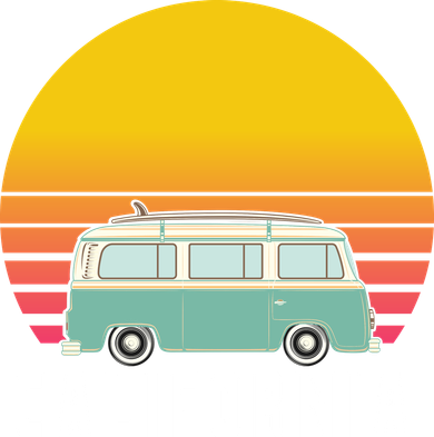 Beach Bum California Hippie Van Women's Long Sleeve Shirt