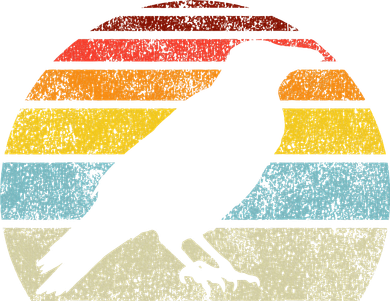 Crow Vintage Raven Gothic Retro Bird Lover Women's T-Shirt