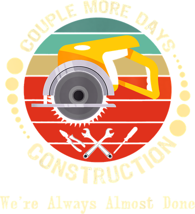 Construction We’re Always Almost Done Retro Magnet