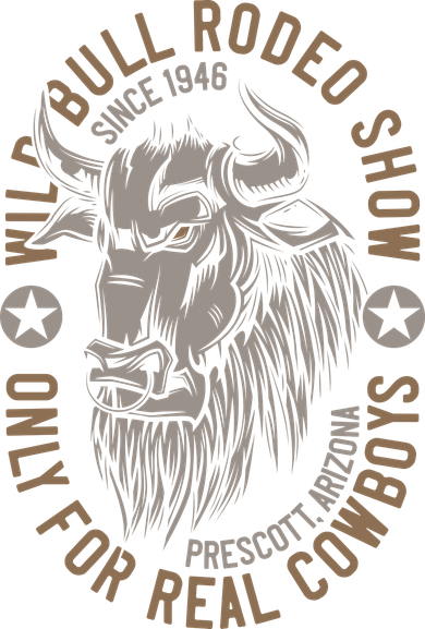 Cowboy Wild Bull Rodeo Kids Long Sleeve Shirt