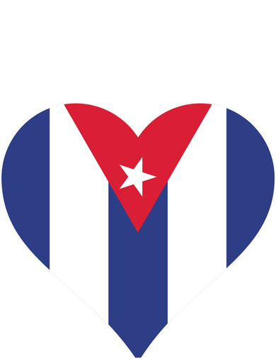 Cubanita Women Cuba Flag Hear Women's Long Sleeve Shirt