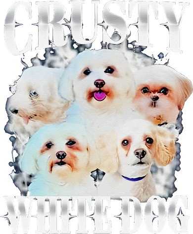 Crusty White Dog Funny For Hat