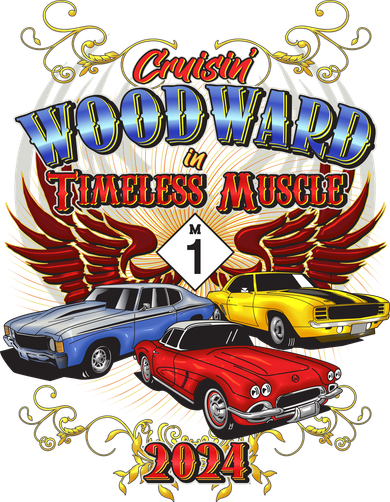 Cruisin Woodward In Timeless Muscle 2024 Coffee Mug