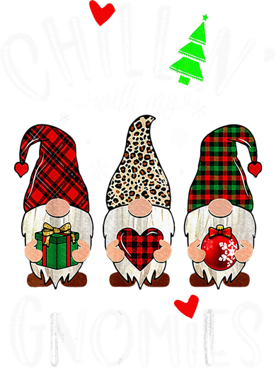Chillin With My Gnomies Christmas Gnome Family Matching Xmas Women's Hoodie