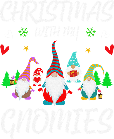 Christmas With My Gnomies Shopping Family Hanging Out Coaster