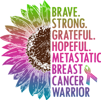 Care Warrior Metastatic Breast Cancer Ribbon Awareness Ornament