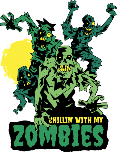 Chilling With My Zombies Toddler T-Shirt
