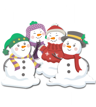 Chillin' With My Snowmies Christmas Snow Cool Gift Coaster