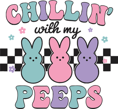 Chillin With My Peeps Easter Bunny Women's Hoodie