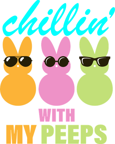 Chillin' With My Peeps Button