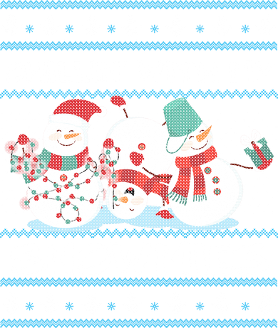 Chillin' With My Snowmies Ugly Christmas Polo