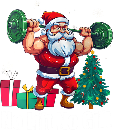 Christmas Workout Santa Claus No Lift No Gift Beanie