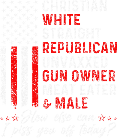 Christian White Straight Republican Unvaxxed Gun Owner Gift Kids Long Sleeve Shirt