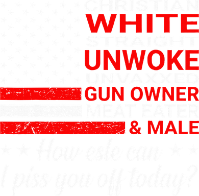 Christian White Straight Unwoke Unvaxxed Gun Owner Kids Long Sleeve Shirt