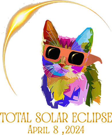 Cat Wearing Solar Eclipse Glasses T-Shirt