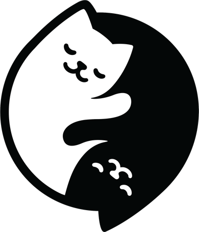 Cat Yin And Yang Cute Toddler Long Sleeve