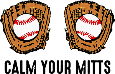 Calm Your Mitts Funny Baseball Player Game Day Sports Lover Tank Top