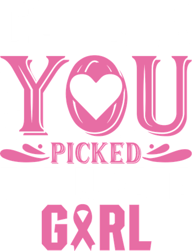 Cancer You Picked The Wrong Girl Breast Cancer Awareness Toddler Sweatshirt