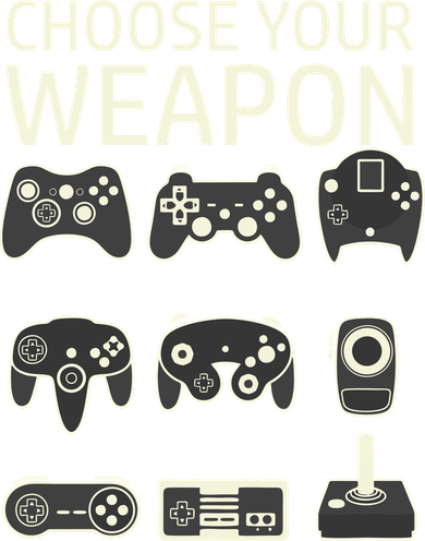 Choose Your Weapon Gaming Controllers Console Gamer Funny Toddler Hoodie