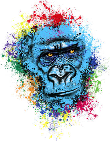 Graffiti Gorilla face Hat