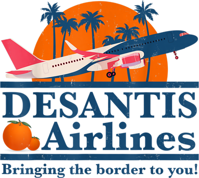 DeSantis Airlines Bringing The Border To You DeSantis 2024 Women's Hoodie