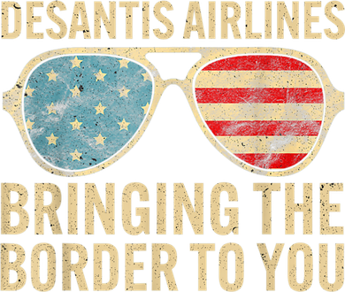DeSantis Airlines Bringing The Border To You American US Flag Women's Tank Top