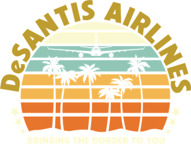 DeSantis Airlines Bringing The Border To You Meme Retro Florida Style Bucket Hat