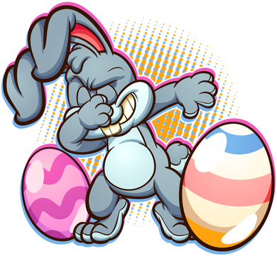 Dabbing Easter Bunny Visor