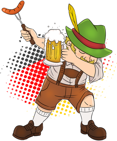 Dabbing Oktoberfest Guy Women's Tank Top