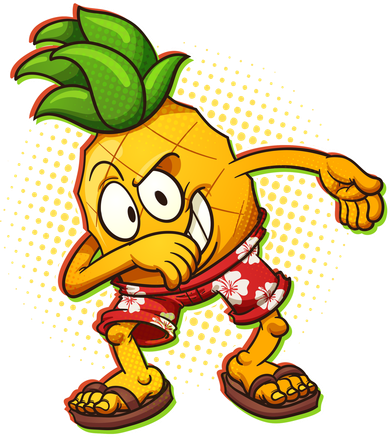Cool Pineapple Dab Kids T-Shirt