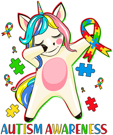 Autism Awareness Dabbing Unicorn Women's Long Sleeve Shirt