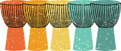 Djembe African Drums Retro Style Backpack