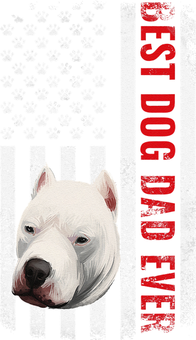 Dogo Argentino Dad Dog Lover American Flag Usa Pride Toddler T-Shirt