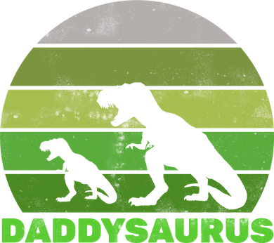 Retro Daddysaurus  Doggie Tank