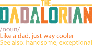 Dadalorian Definition Like A Dad But Way Cooler Ceramic Ornament