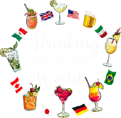 Drinking Around The World Vacation Drinking Showcase Women's Long Sleeve Shirt