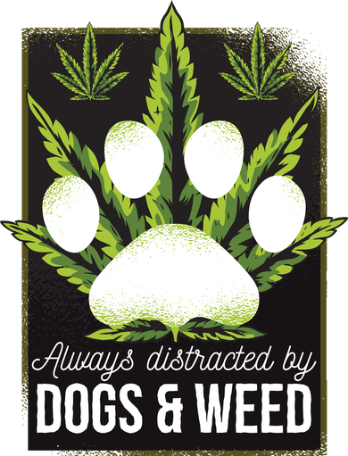 Dogs And Weed Kids Hoodie