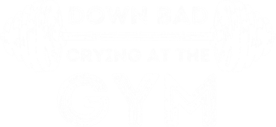 Down Bad Crying At The Gym Workout Gift Doggie Tank