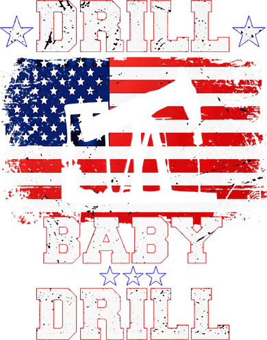 Drill Baby Drill American Flag Oilrig Oilfield 11oz C Handle Ceramic Mug
