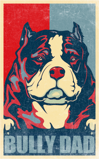Dog Bully Dad Vintage American Bully Dad Great Gift Kids T-Shirt