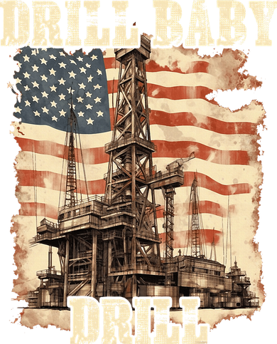 Drill Baby Drill American Flag Design Women's Dry Zone Grid Polo