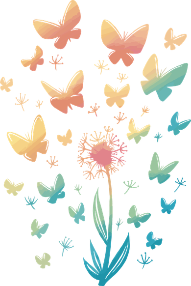 Dandelion Butterfly Women's Sweatshirt