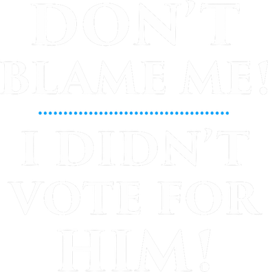 Don't Blame Me I Didn't Vote For Him T-Shirt
